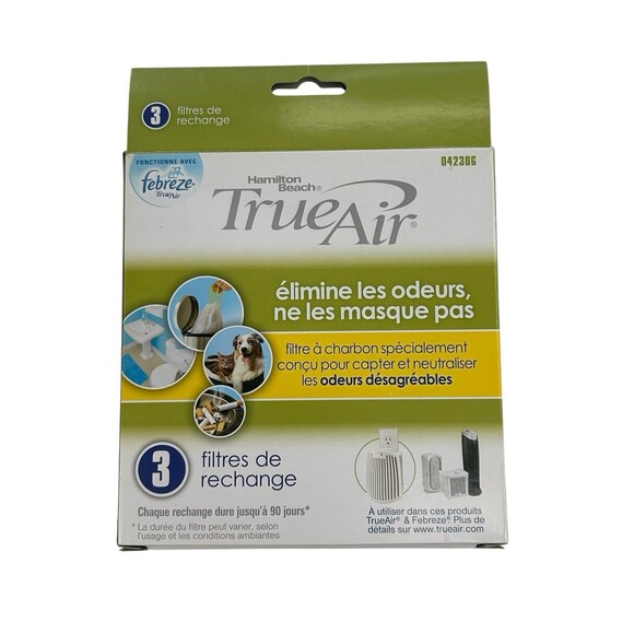 3 Pack Hamilton Beach TrueAir Replacement Carbon Filters Household True Air - Picture 6 of 7